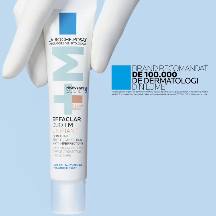 Crema corectoare uniformizatoare Effaclar Duo+M Medium, 40ml, La Roche-Posay 