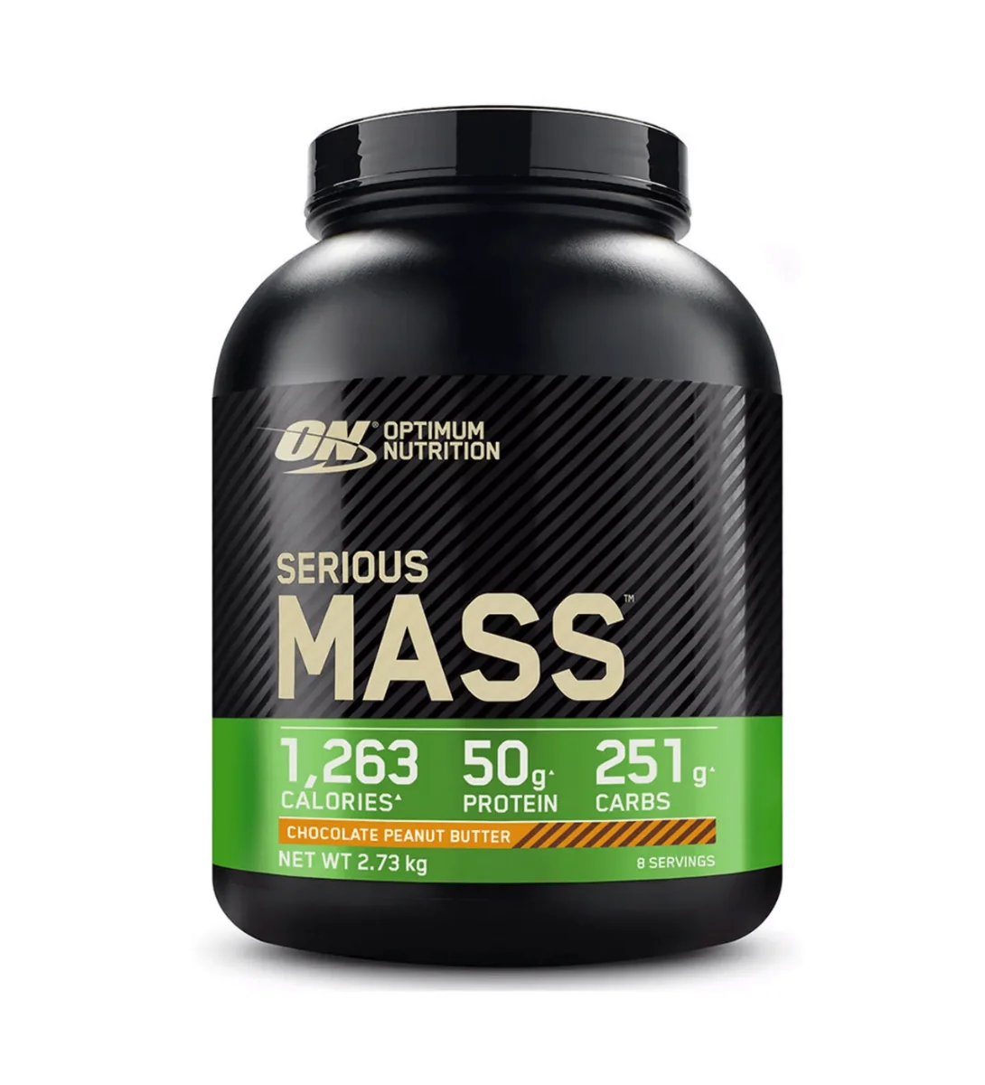 Gainer proteine Serious Mass cu aroma de ciocolata si unt de arahide, 2.73kg, Optimum Nutrition