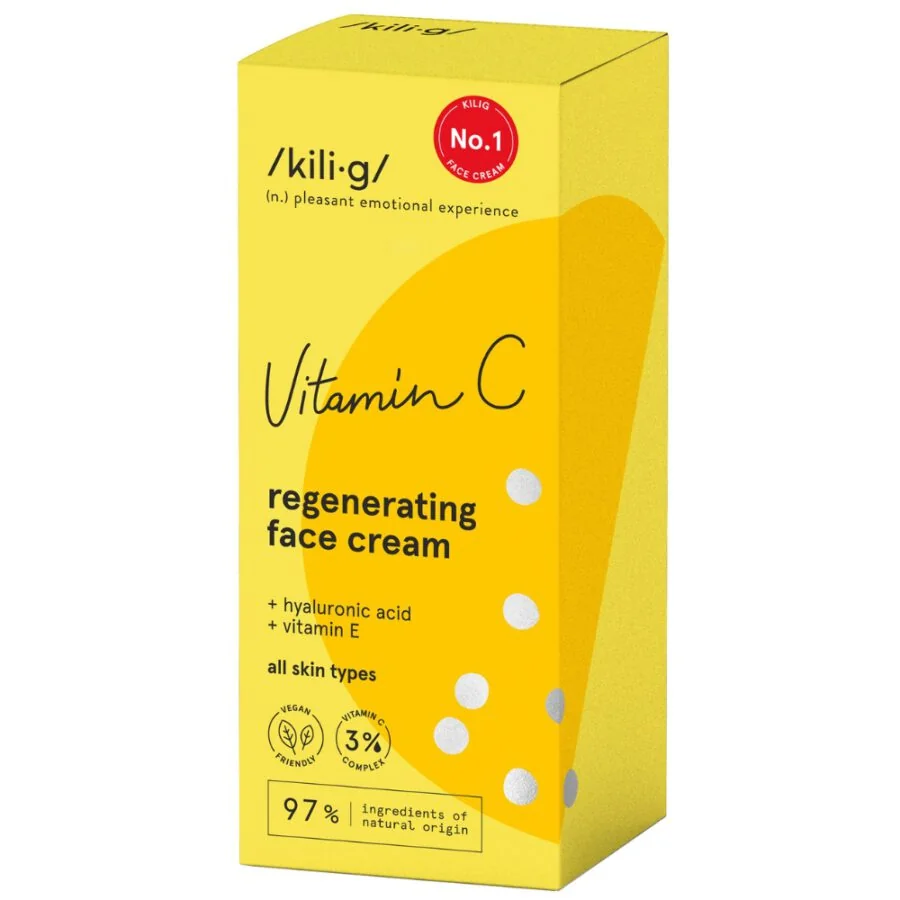 Crema de fata regeneranta cu Vitamina C, 50ml, Kilig 