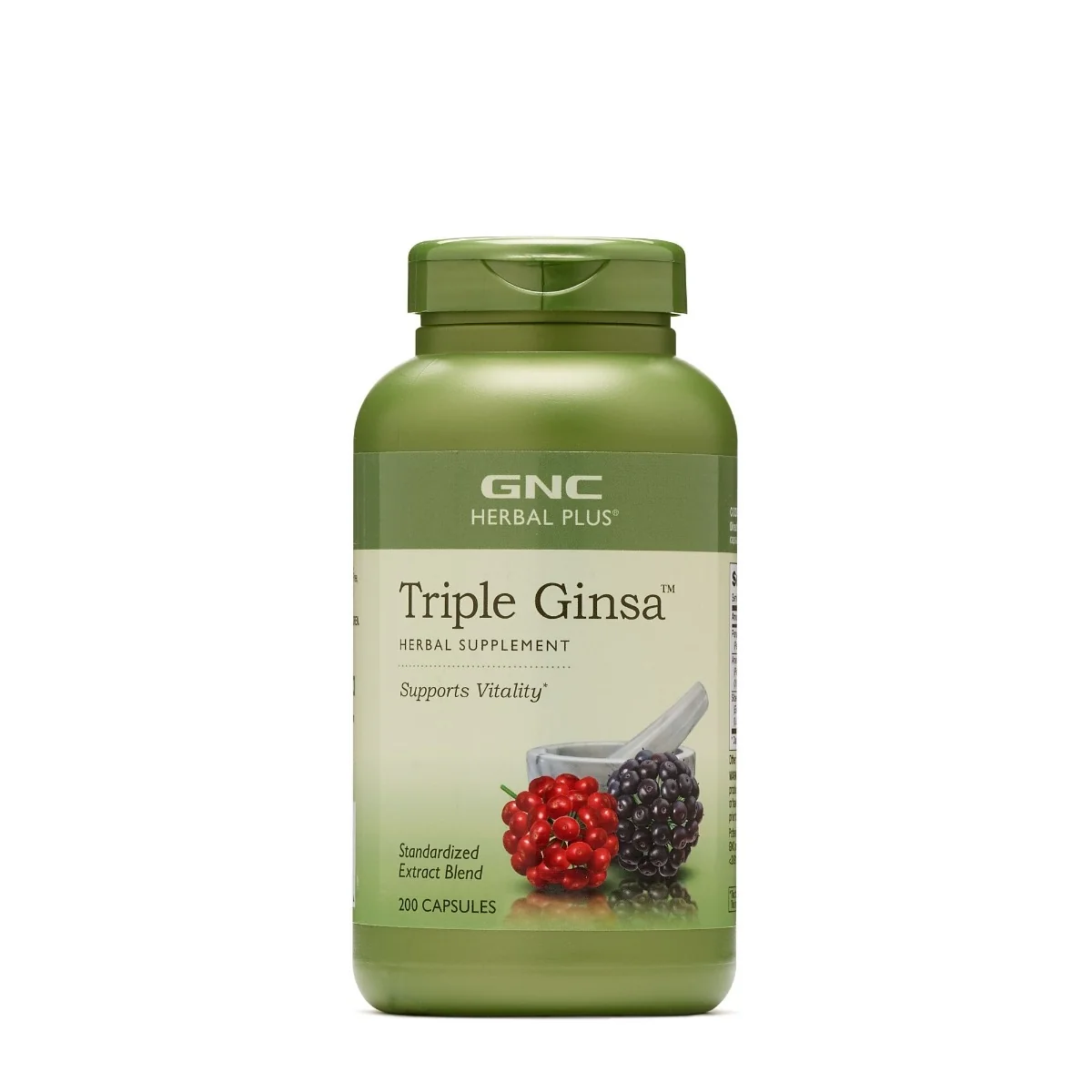 Triple ginsa Herbal Plus, 200 capsule, GNC 