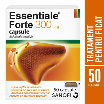 Essentiale Forte 300mg, 50 capsule, Sanofi 