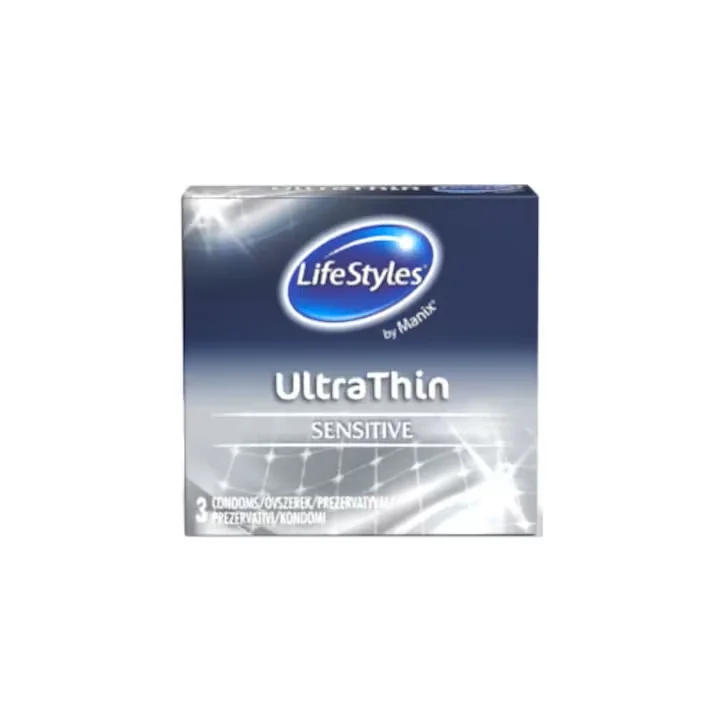 Prezervative Ultra Thin, 3 bucati, LifeStyles