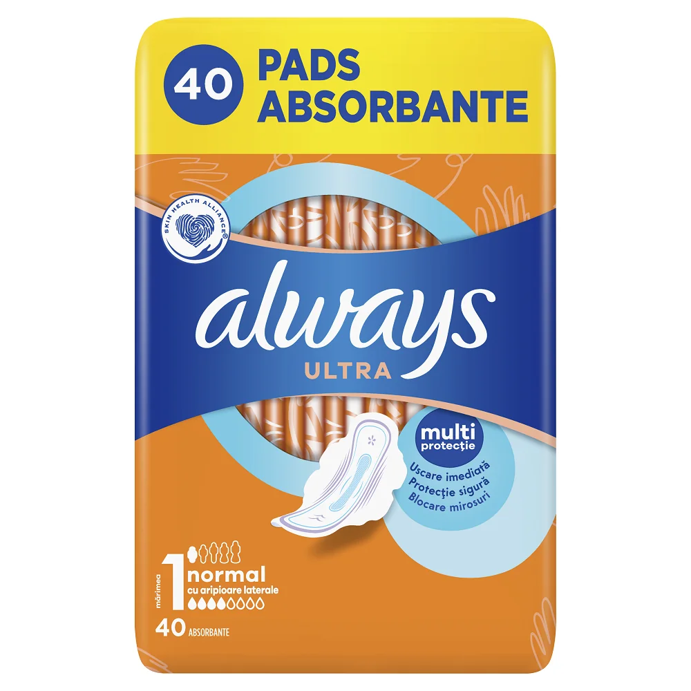 Absorbante Ultra Normal, 40 bucati, Always