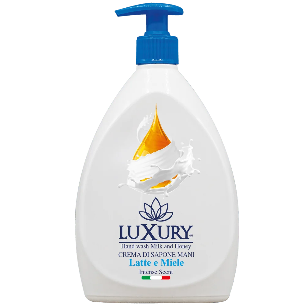 Sapun lichid cu pompita, lapte si miere, 750ml, Luxury