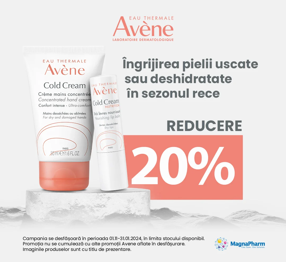 Ofertele lunii noiembrie + decembrie 2024 Avene Cold