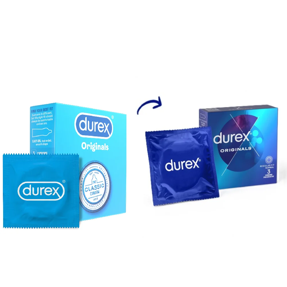 Prezervative Originals, 3 bucati, Durex