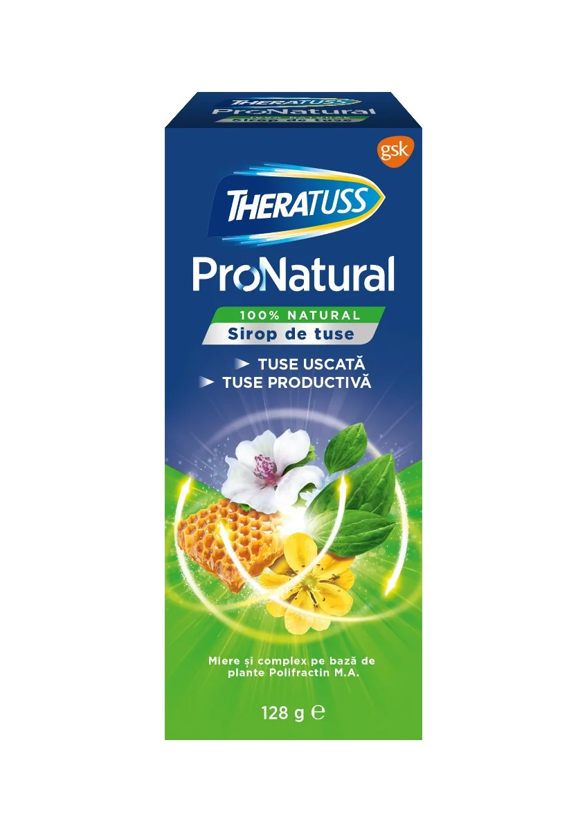 Sirop Theratuss ProNatural, 128g, Haleon