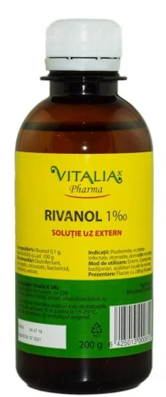 Rivanol 0.1%, 200g, Vitalia