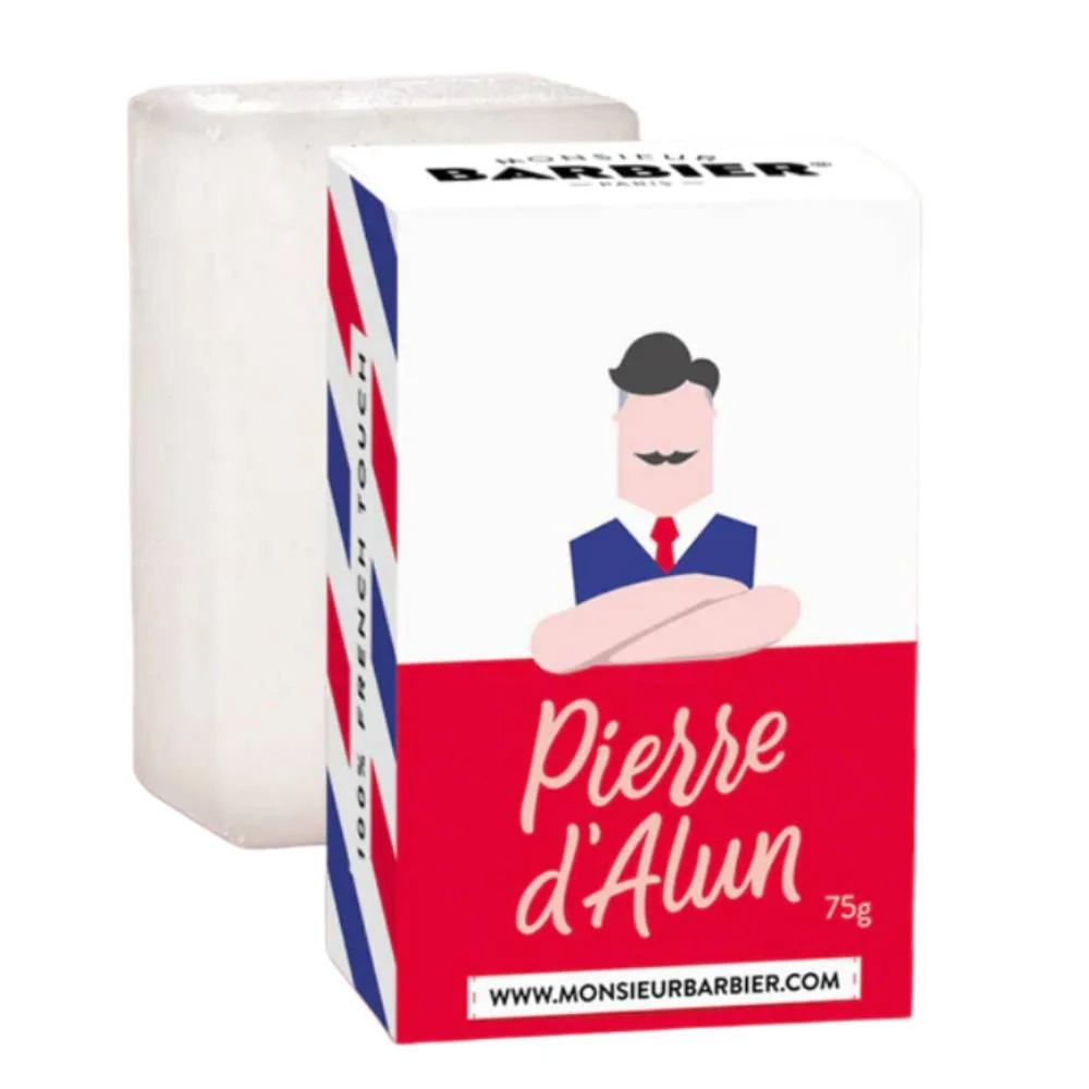 Piatra de alaun 100% naturala, 1 bucata, Monsieur Barbier