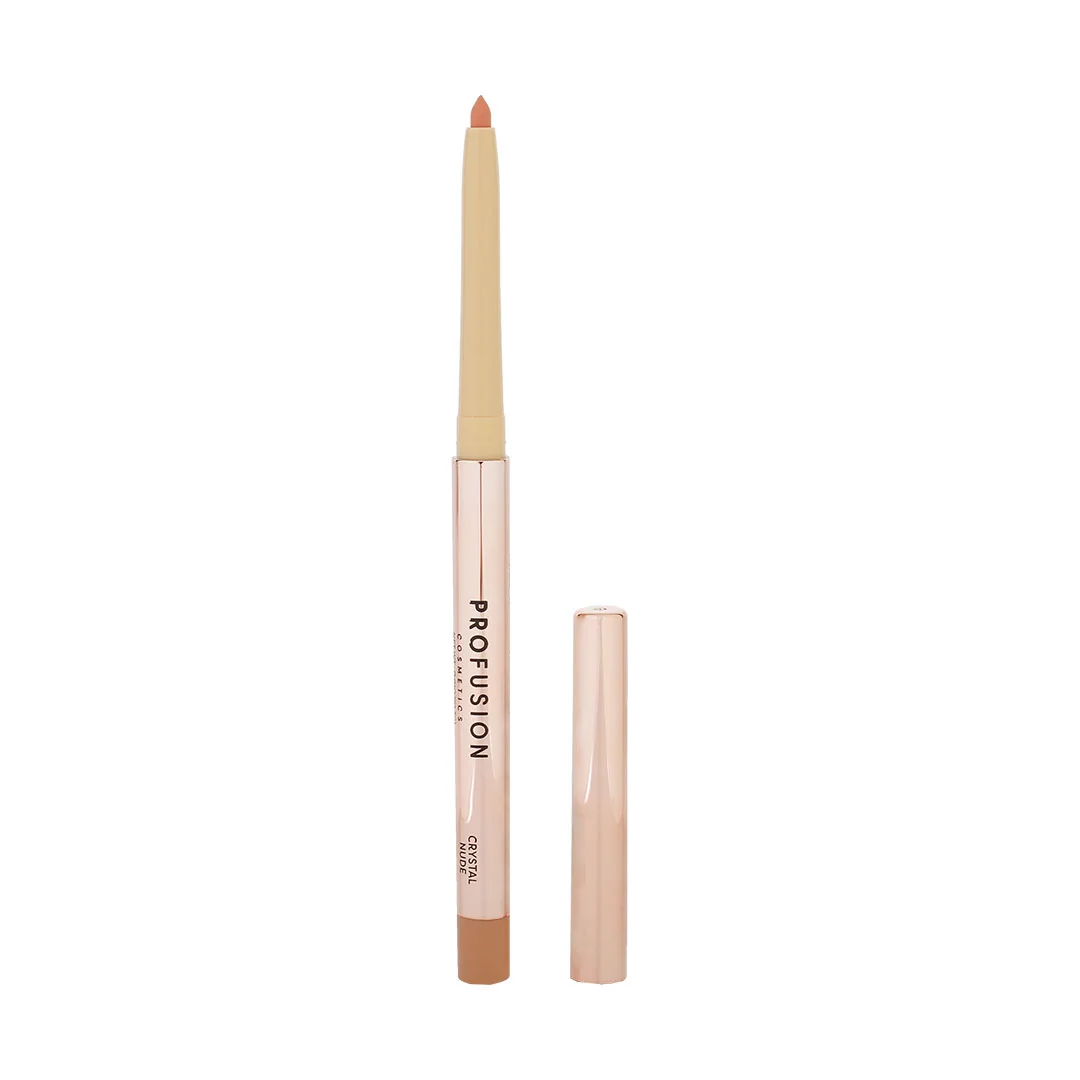 Set Luciu de buze ultra neted si lucios 3.5ml + Creion pentru buze cu finish satinat 0.3g Lip Envy Crystal Nude, Profusion Cosmetics 