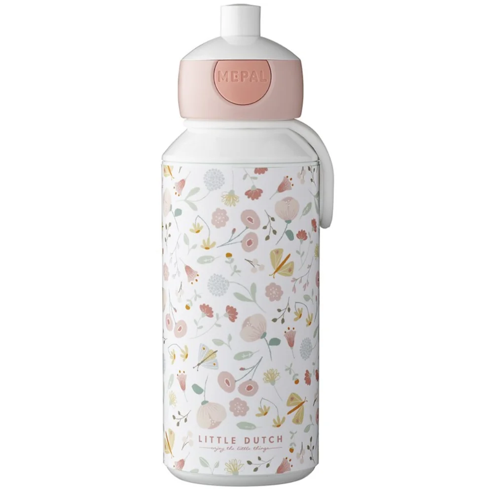 Sticla cu pop-up Flowers & Butterflies, 400ml, Little Dutch