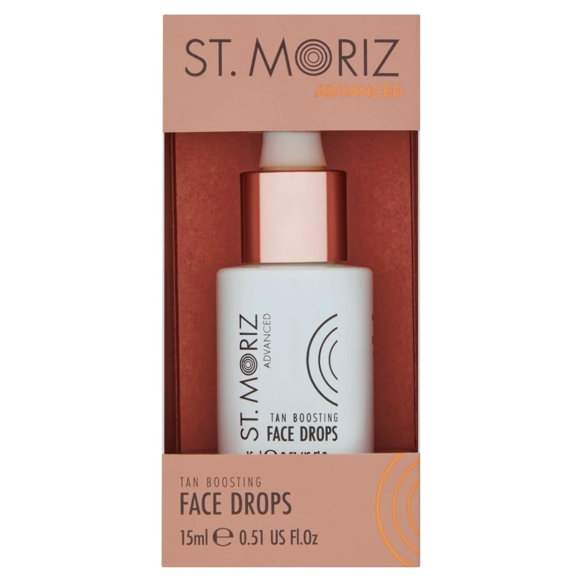 Ser autobronzant pentru fata Advanced Tan Boosting Face Drops, 15ml, St. Moriz