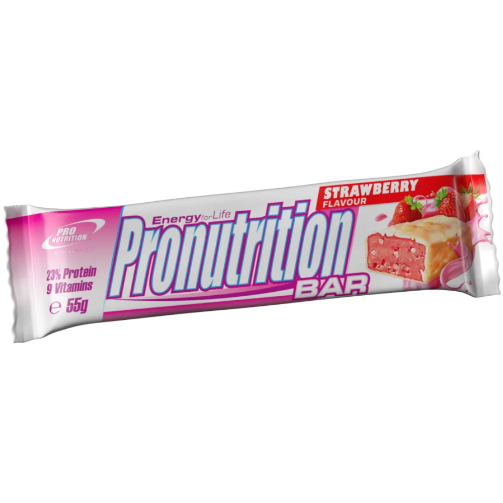 Baton cu capsuni, 55g, Pro Nutrition