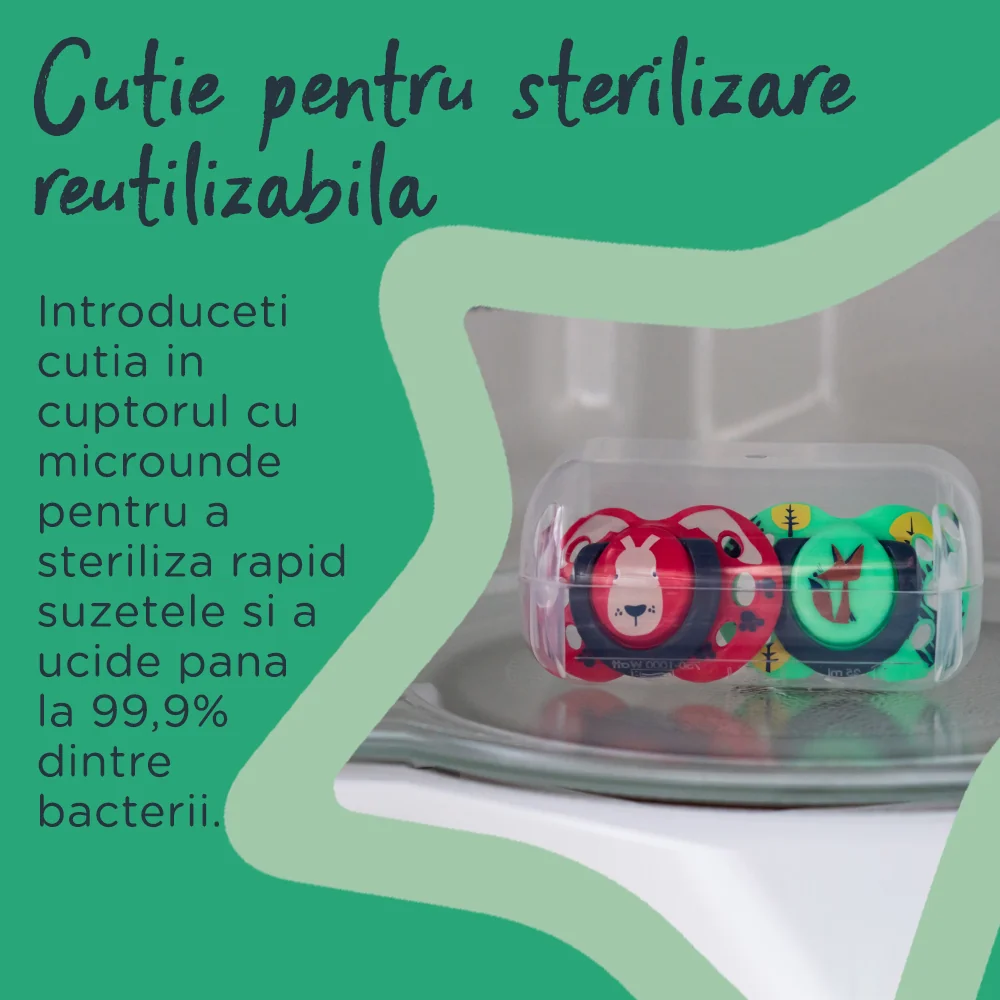 Suzeta ortodontica pentru 18-36 luni Fun Turcoaz/Rosu, 2 bucati, Tommee Tippee 