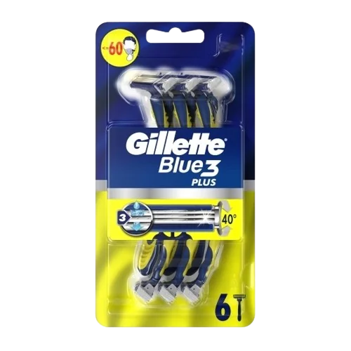 Set aparat de ras Blue 3, 6 bucati, Gillette