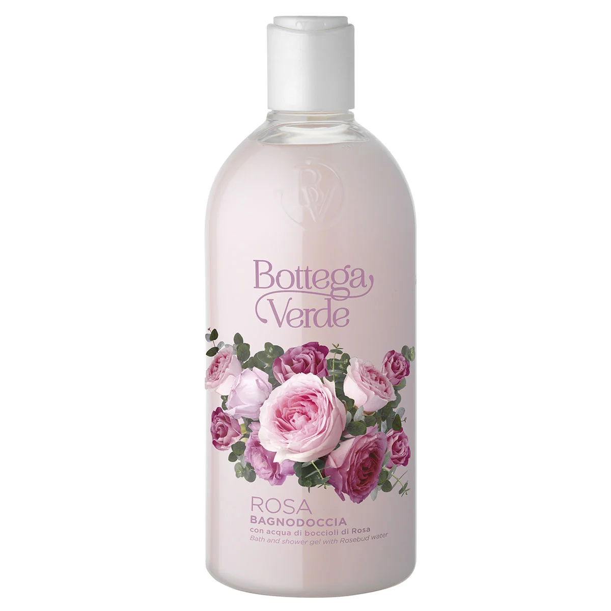 Gel de dus hidratant cu aroma de trandafiri Rosa, 400ml, Bottega Verde