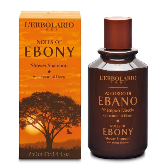 L'Erbolario Sampon si Gel de dus Notes of Ebony, 250ml