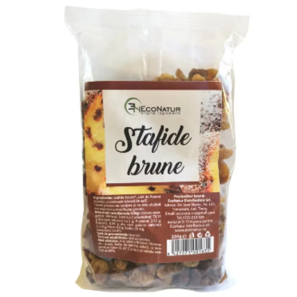 Stafide brune, 250g, EcoNatur