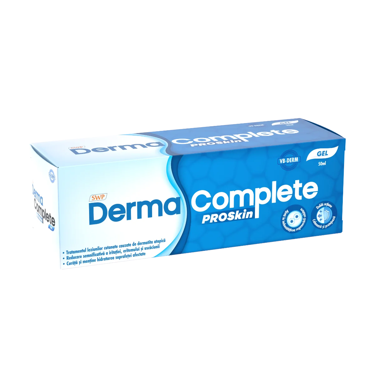 Gel pentru afectiuni cutanate ale pielii Derma Complete Proskin, 50ml, Sun Wave Pharma