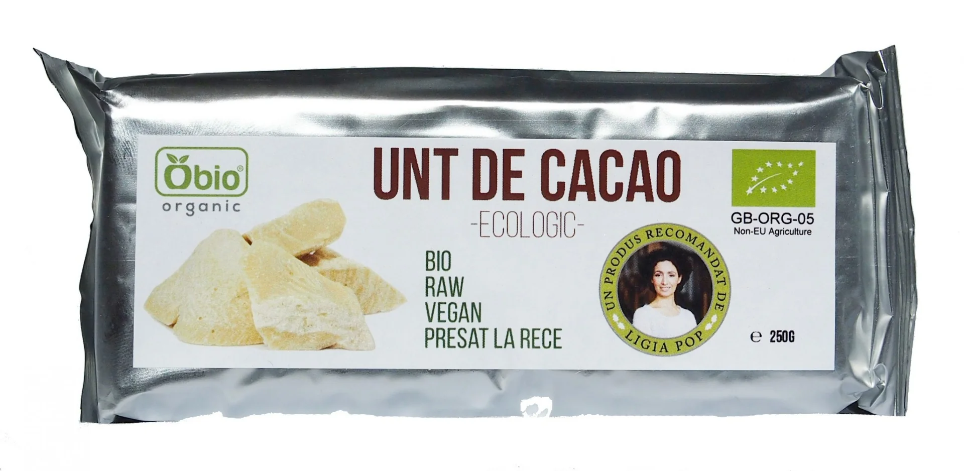 Unt de cacao bio, 250g, Obio