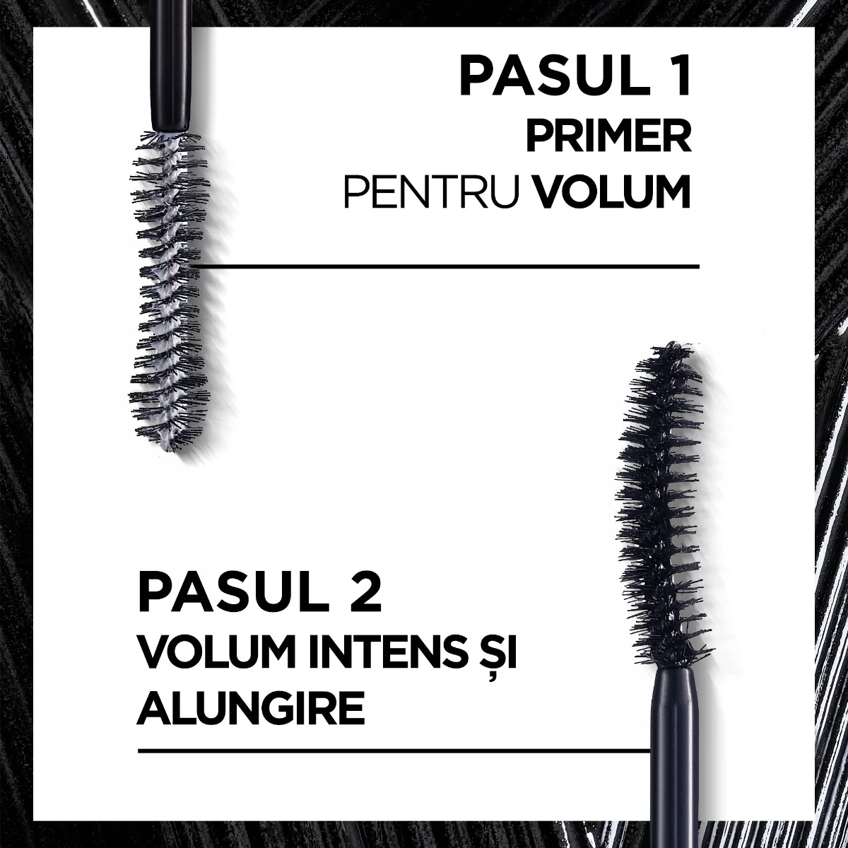 Mascara cu efect de laminare Pro XXL Volume Black, 12ml, L'Oreal Paris 