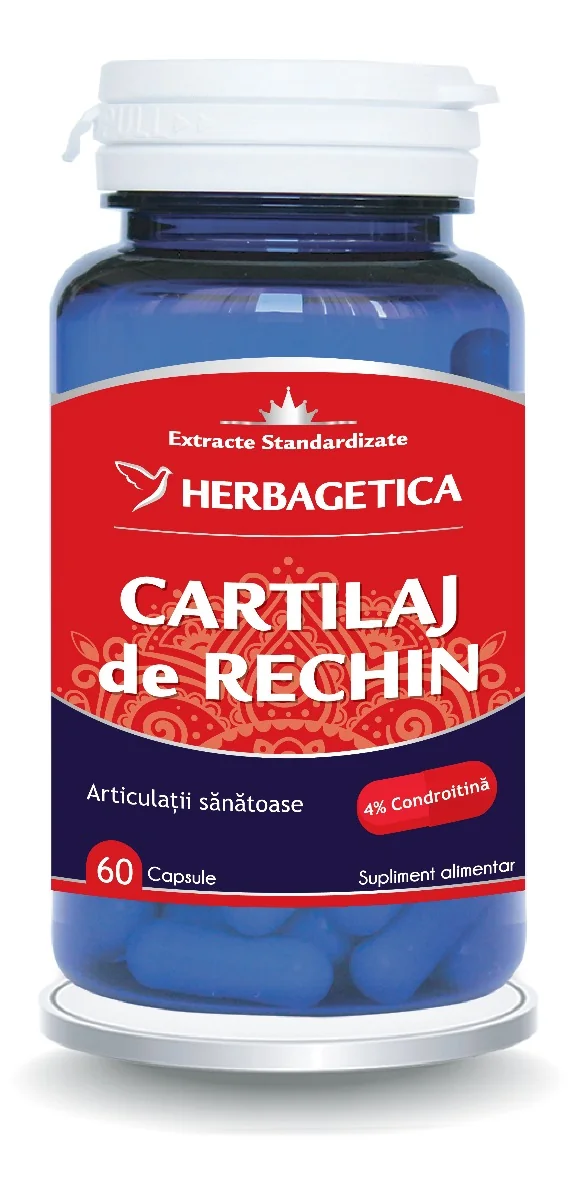 Cartilaj de Rechin, 60 capsule, Herbagetica