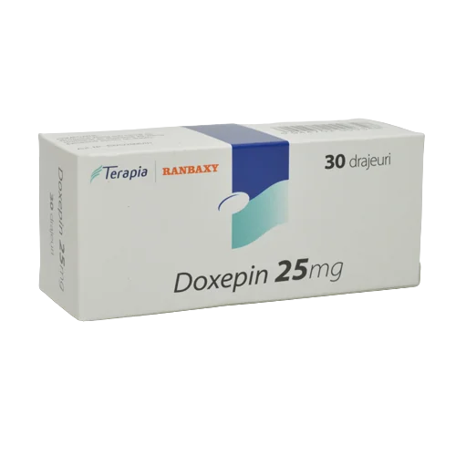 Doxepin 25mg, 30 drajeuri, Terapia 