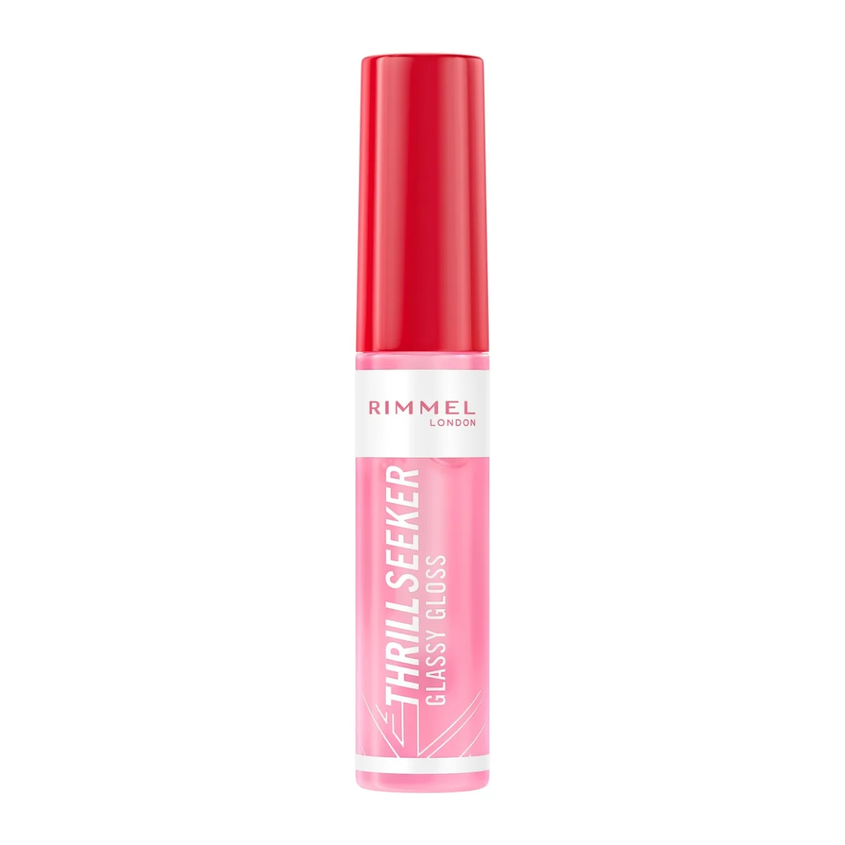 Luciu de buze Thrill Seeker Glassy Gloss 150 Pink Candy, 10ml, Rimmel London 