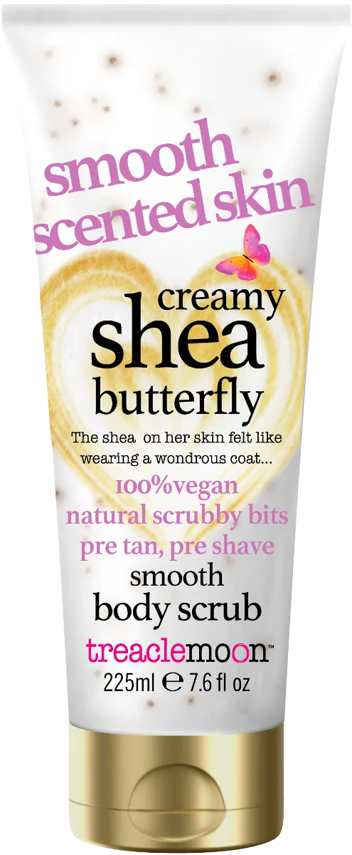 Exfoliant pentru corp Shea Butterfly, 225ml, Treaclemoon