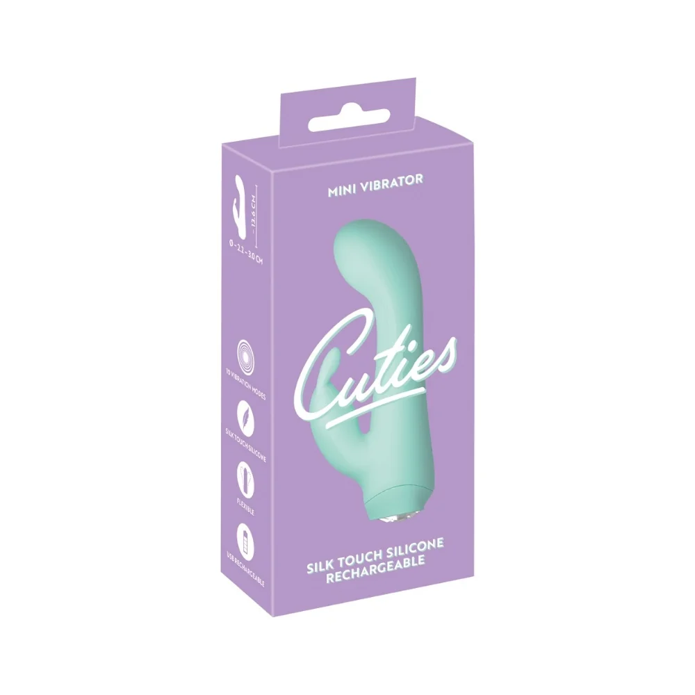 Mini vibrator multifunctional verde, 1 bucata, Cuties 