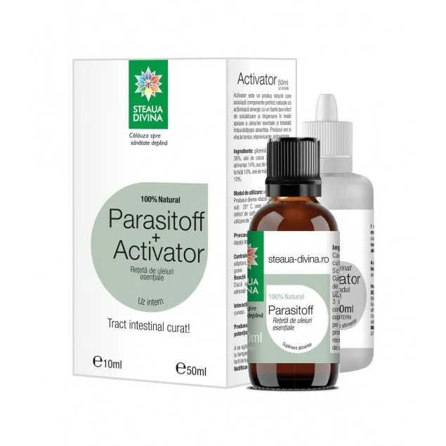 Pachet Parasitoff, 10ml + Activator, 50ml, Steaua Divina