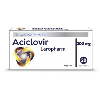 Aciclovir 200 mg, 20 comprimate, Laropharm