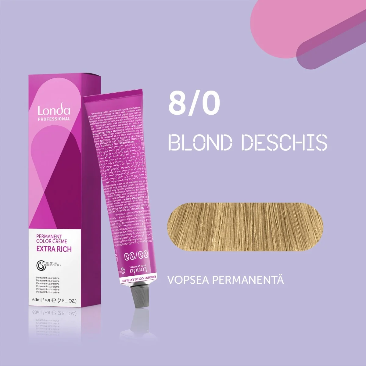 Vopsea permanenta 8/0 Extra Rich, 60ml, Londa Professional 