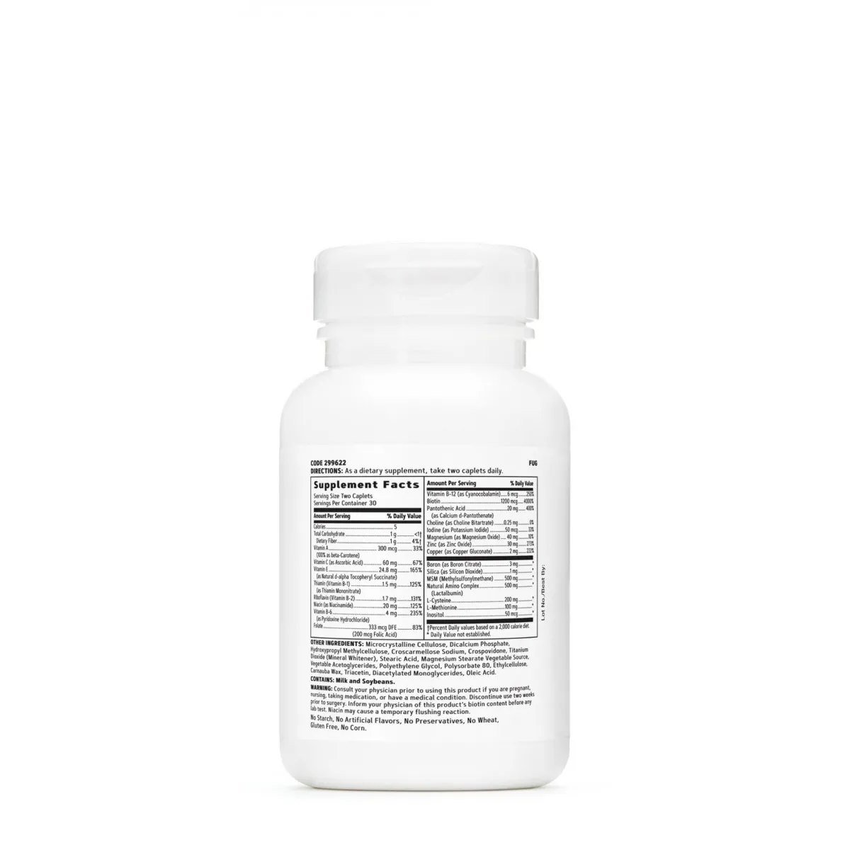 Complex de multivitamine Women's Ultra NourishHair pentru par, 60 tablete, GNC 