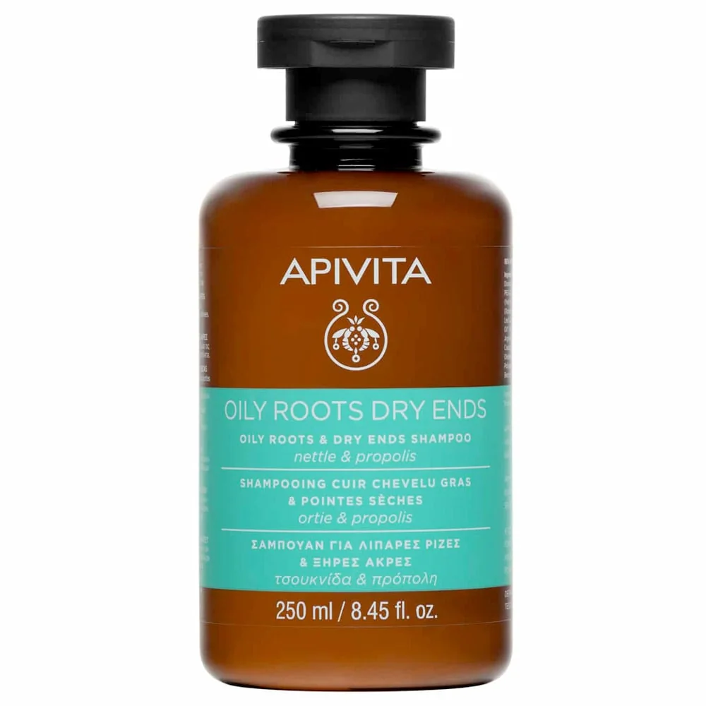 Apivita Hair Sampon pentru par gras si varfuri uscate, 250ml