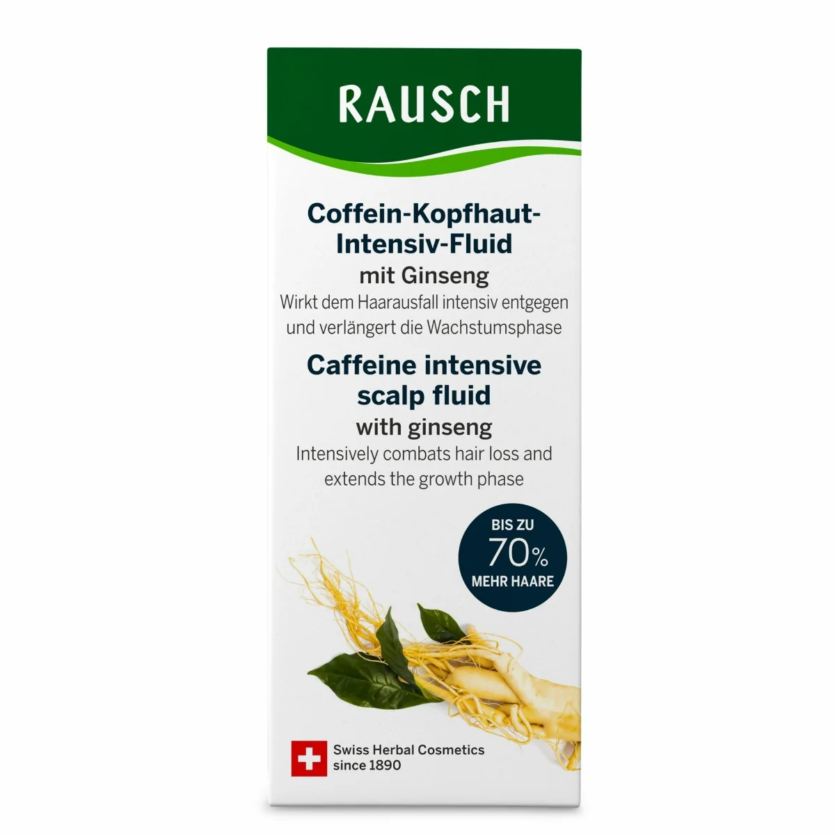 Fluid intensiv pentru scalp cu cafeina si ginseng, 30ml, Rausch 