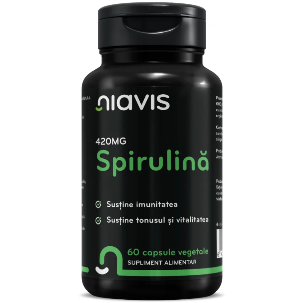 Spirulina 420mg, 60 capsule, Niavis