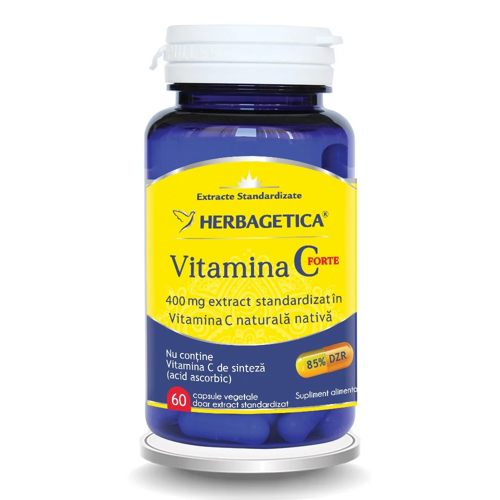 Vitamina C Forte 400mg, 60 capsule, Herbagetica