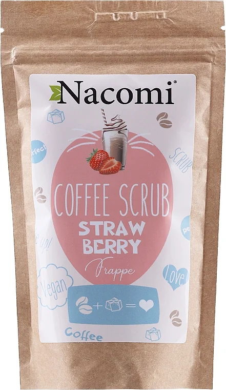 Scrub de corp cu aroma de cafea si capsusi, 200g, Nacomi