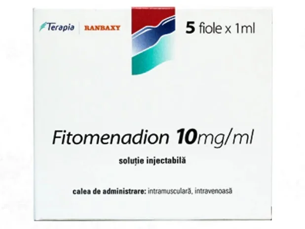 Fitomenadion solutie injectabila 10mg/ml, 5 fiole, Terapia