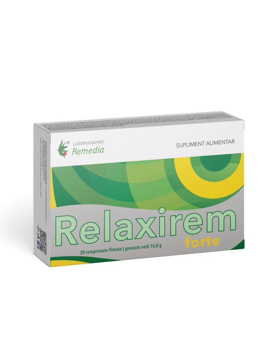 Relaxirem Forte, 30 comprimate, Laboratoarele Remedia