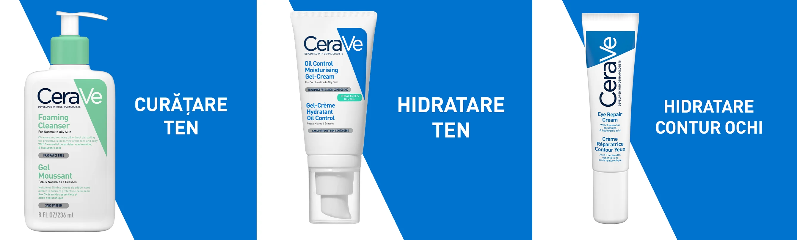 CeraVe Oil Control Gel-Crema cu efect hidratant 52ml mod de utilizare