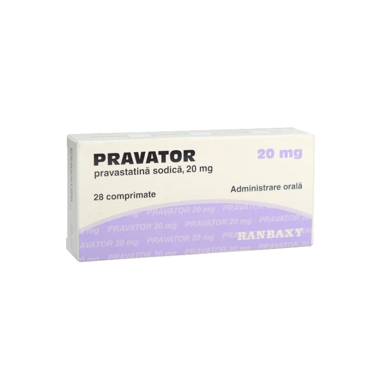 Pravator 20mg, 28 comprimate, Ranbaxy 