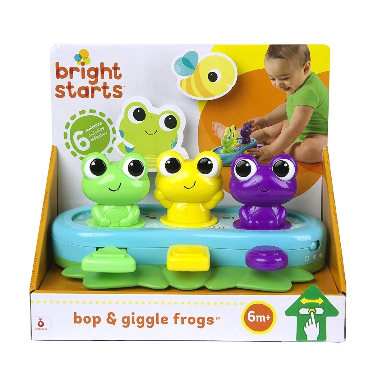 Jucarie muzicala cu broscute, 1 bucata, Bright Starts