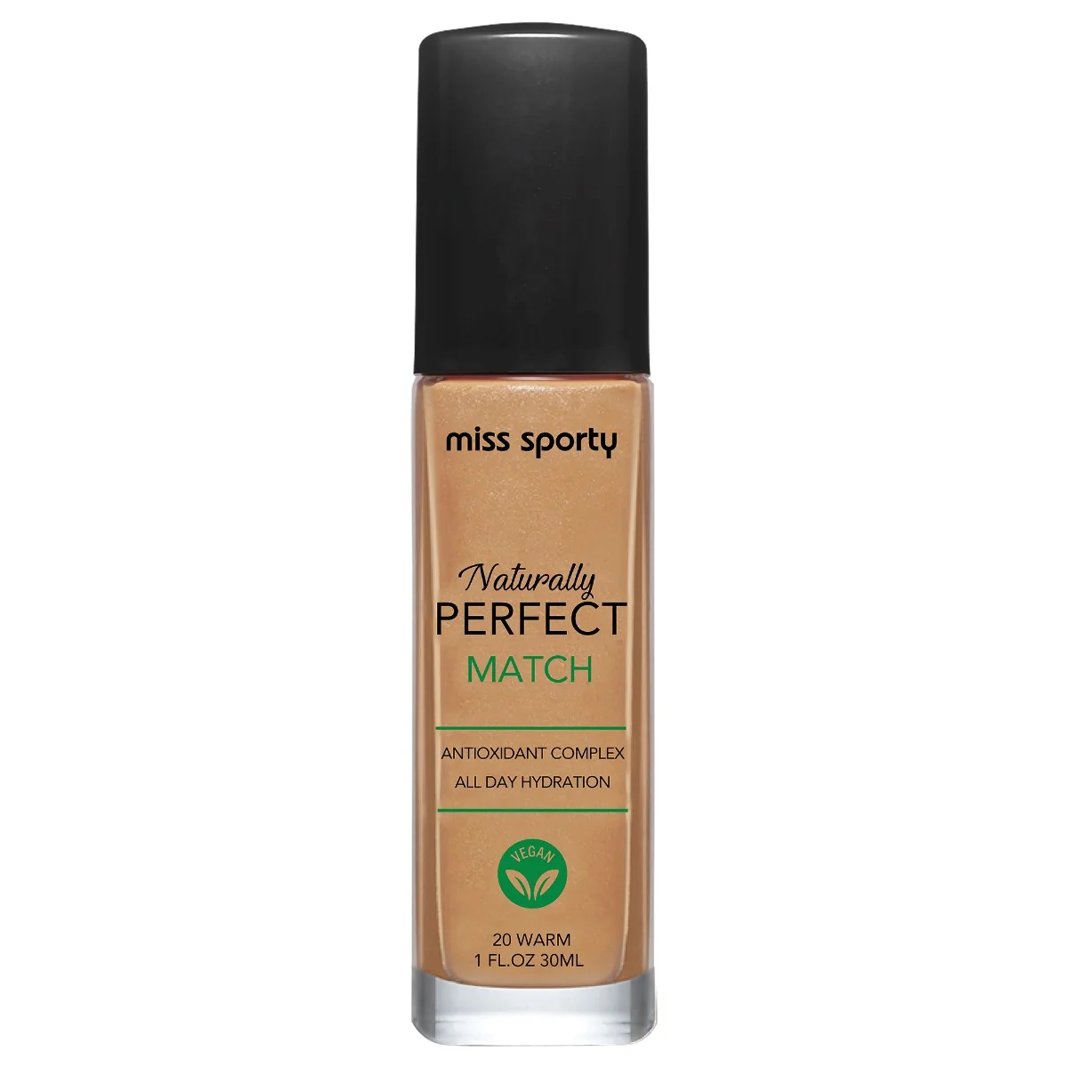 Fond de ten Naturally Perfect Match 20 Warm, 30ml, Miss Sporty