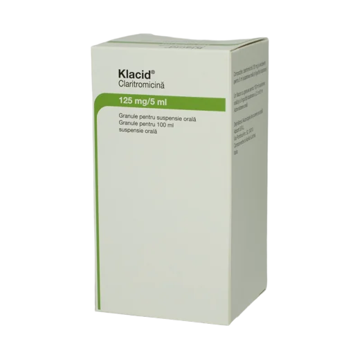 Klacid 125mg/5ml granule pentru suspensie orala, 100ml, Abbott