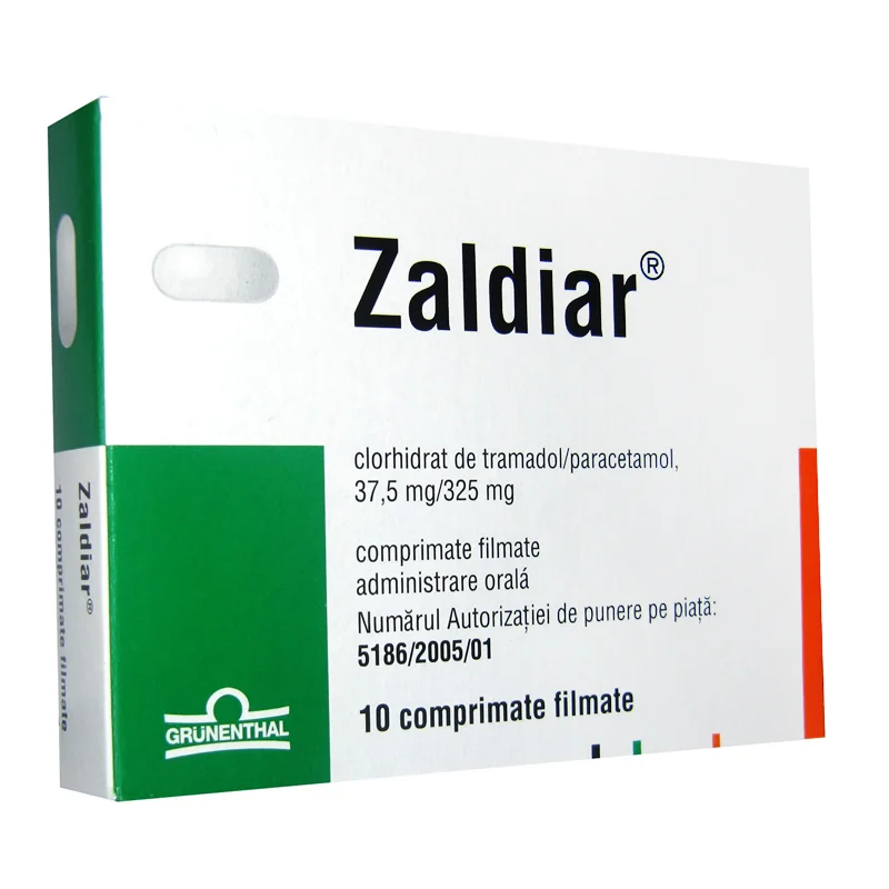 Zaldiar 37.5mg/325mg, 30 comprimate filmate, Stada