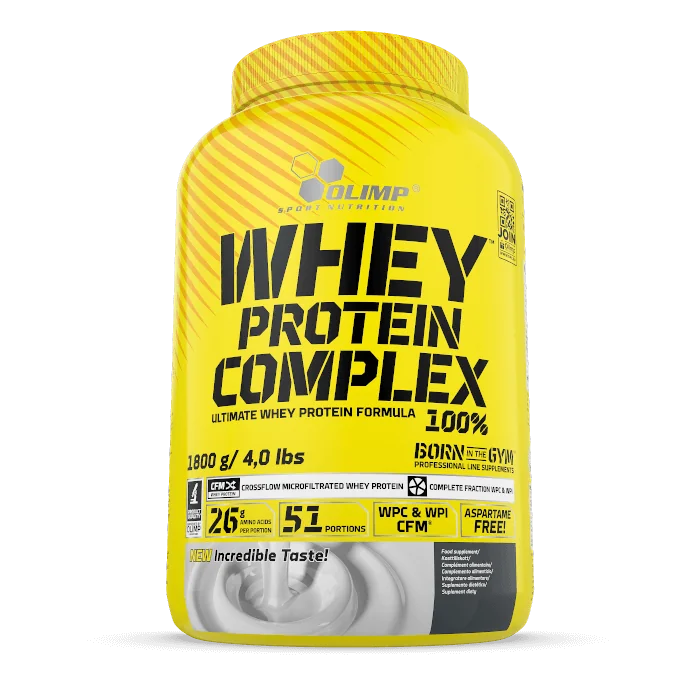 Proteine din zer Whey Protein Complex 100% vanilie, 1800g, Olimp Sport Nutrition