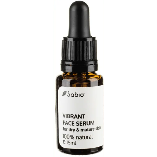 Ser pentru ten uscat si matur Vibrant Face Serum, 15ml, Sabio