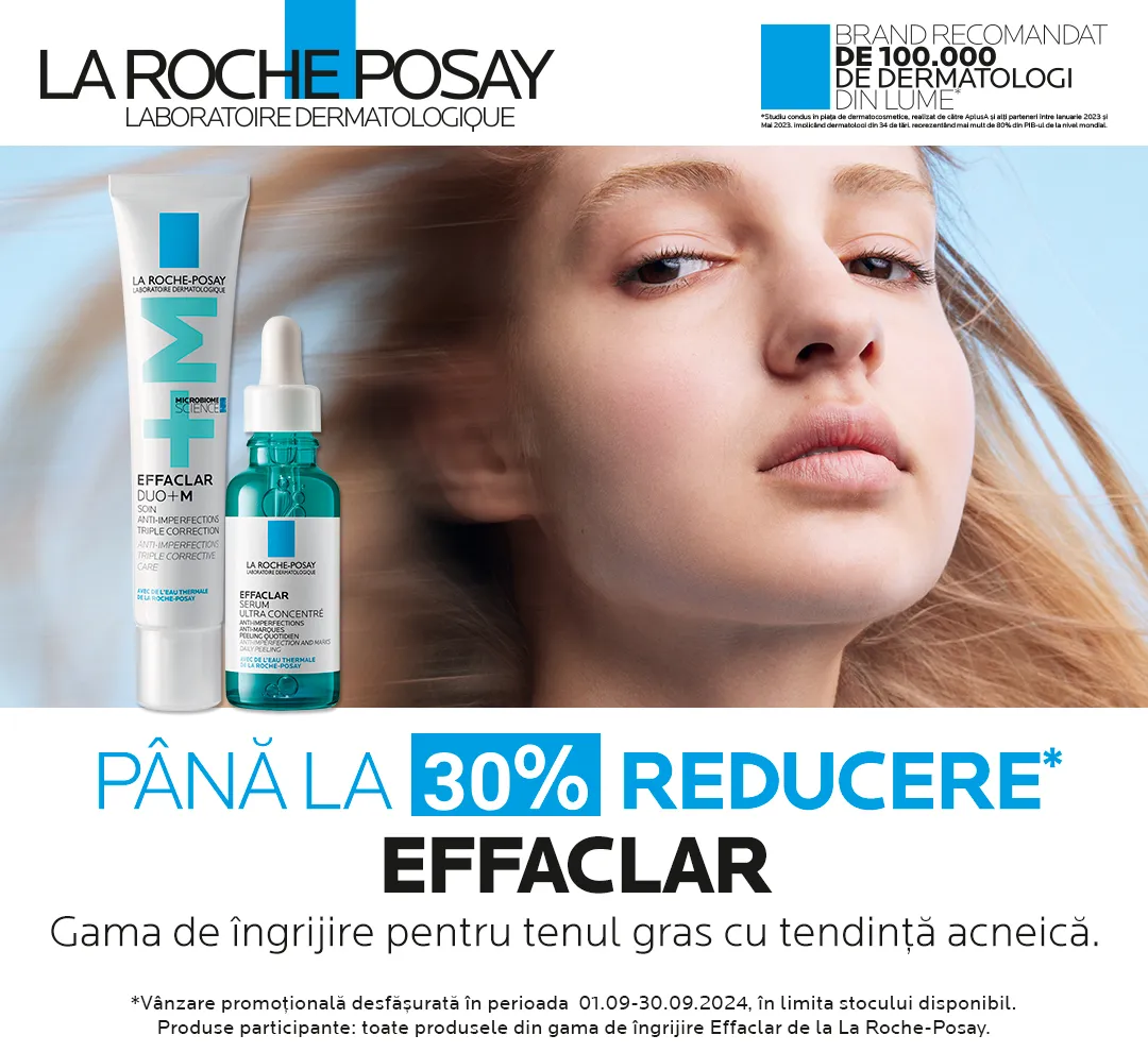 Ofertele lunii Septembrie 2024 La Roche-Posay Effaclar